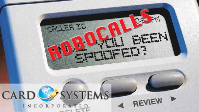 Card systems RoboCalls spoofing