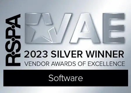 2023 RSPA Silver Winner Vendor Awards of Excellence for restaurant POS software by Card Systems